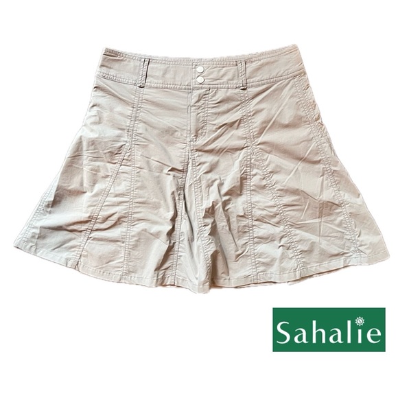 sahalie Skirts Sahalie Womens Gray Skort Sz Mini Aline Flare Poshmark